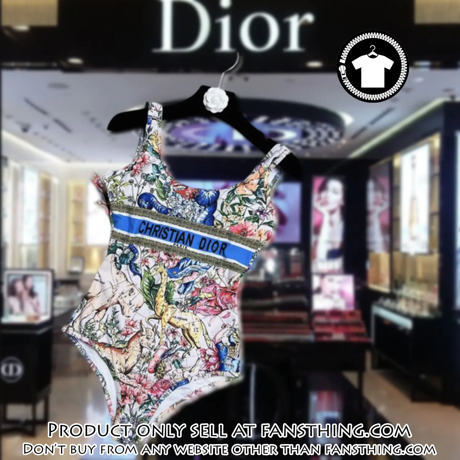 Christian dior swimwear beachwear one piece swimsuit osw1046 fst0711957